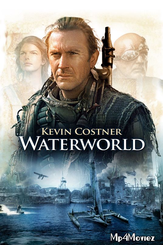 poster of Waterworld 1995 Hindi Dubbed Movie