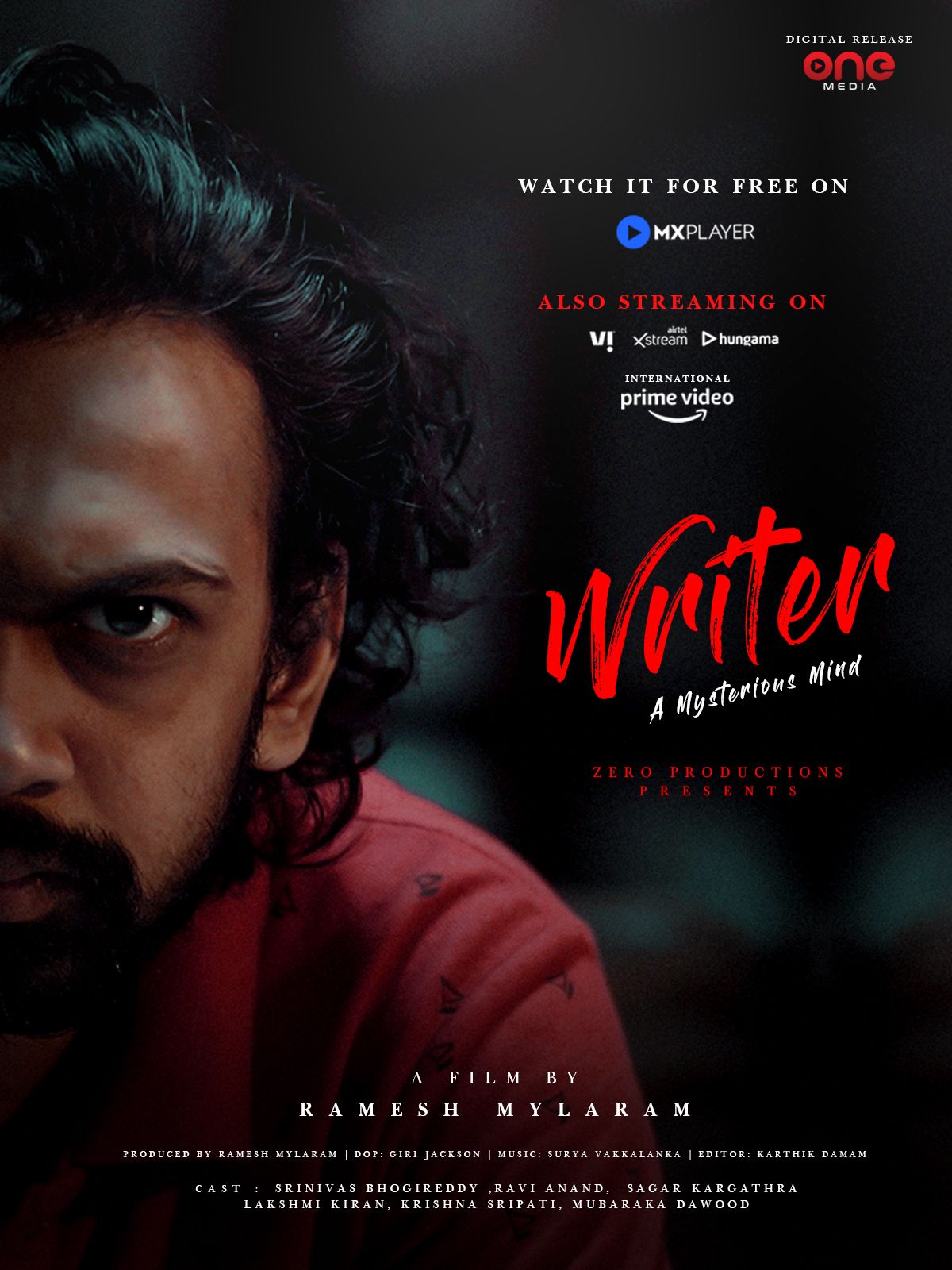 poster of Writer – A Mysterious Mind (2021) Hindi HQ Dubbad HDRip