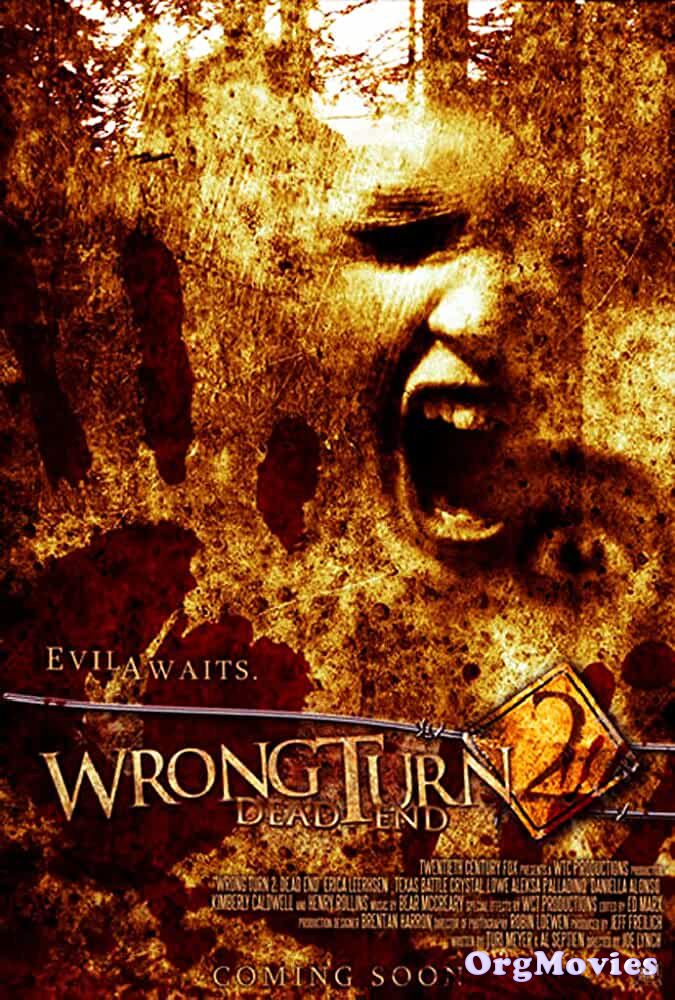 poster of Wrong Turn 2 Dead End Video 2007 Hindi Dubbed Full Movie