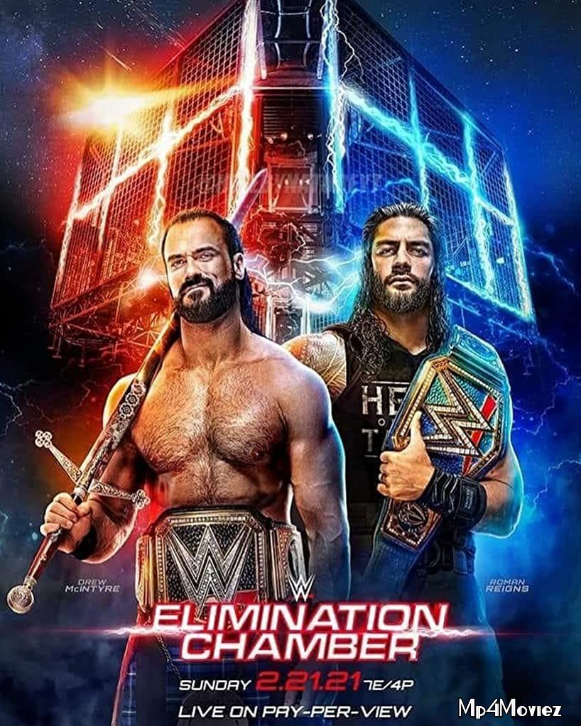 poster of WWE Elimination Chamber 2021 English PPV Full Show