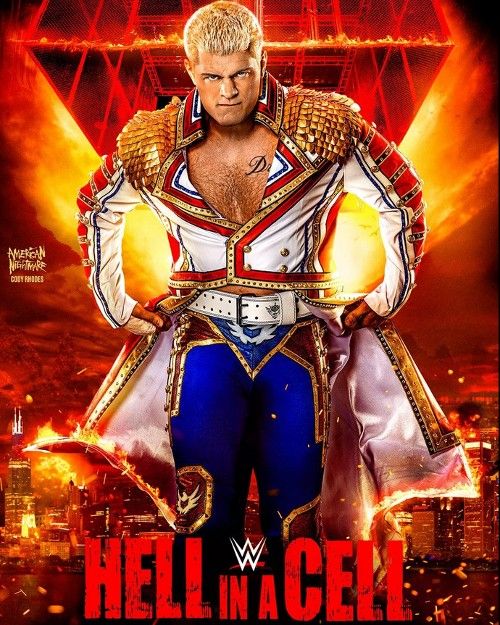 poster of WWE Hell in a Cell 5th June (2022) HDRip