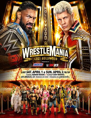 poster of WWE WrestleMania 39 (2023) PPV (Night 01) HDTV