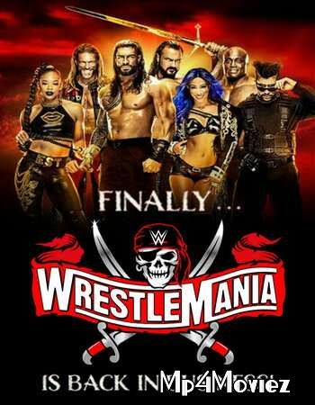 poster of WWE WrestleMania Part 01 (10th April 2021) PPV HDRip