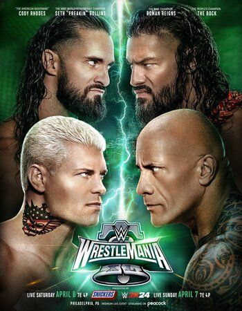 poster of WWE WrestleMania XL 6th April (2024) Day 1 Full Show