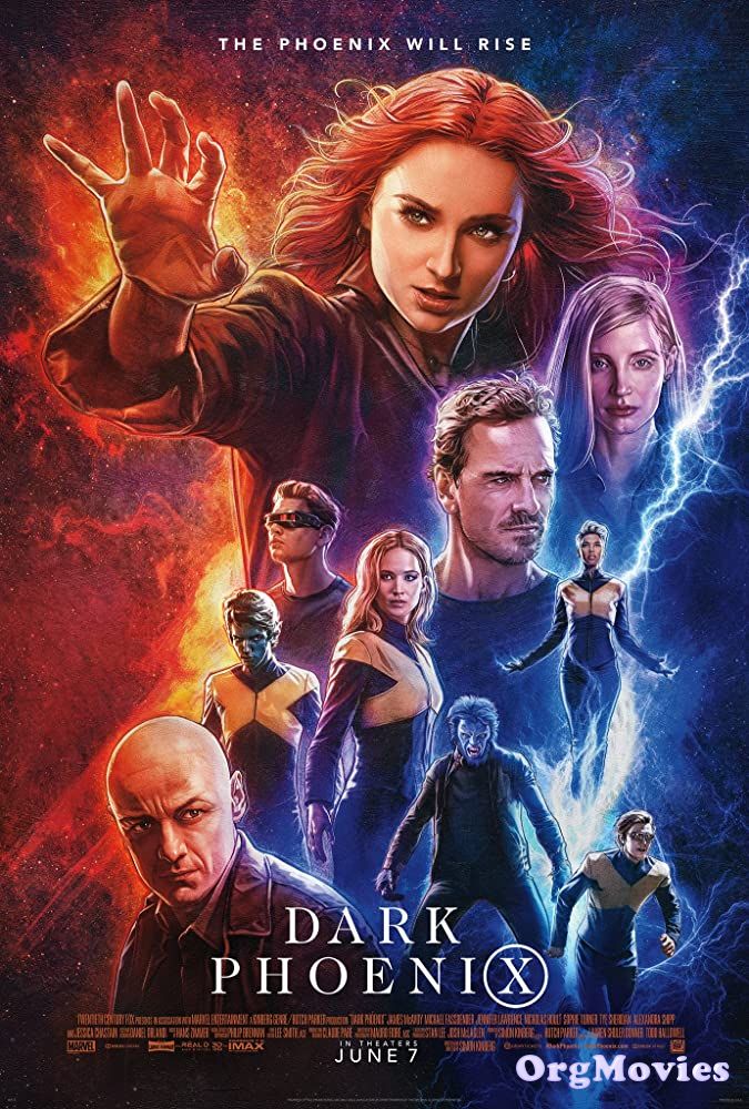 poster of X Men Dark Phoenix 2019 Hindi Dubbed Full Movie