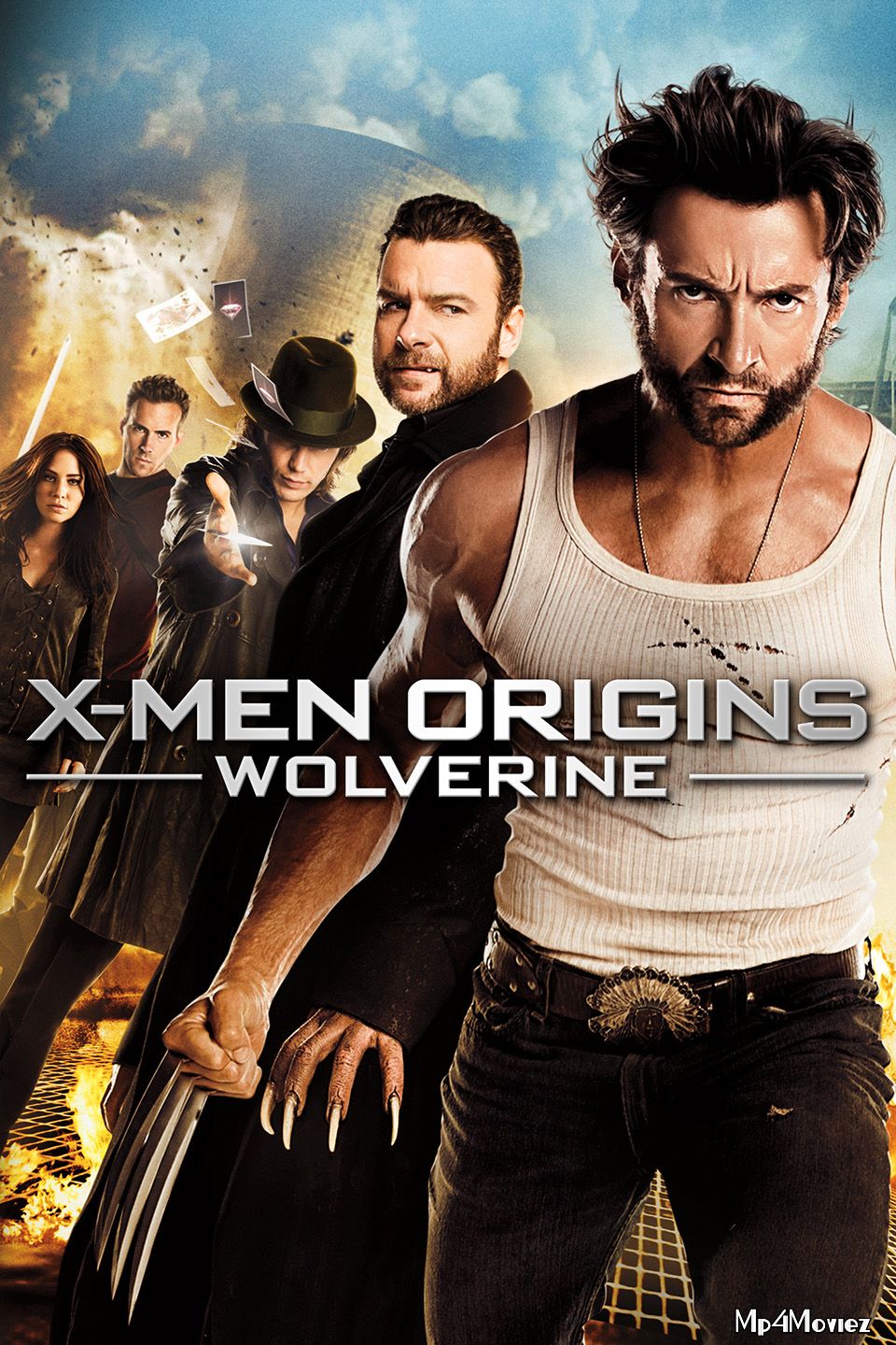 poster of X-Men Origins Wolverine 2009 Hindi Dubbed Full Movie