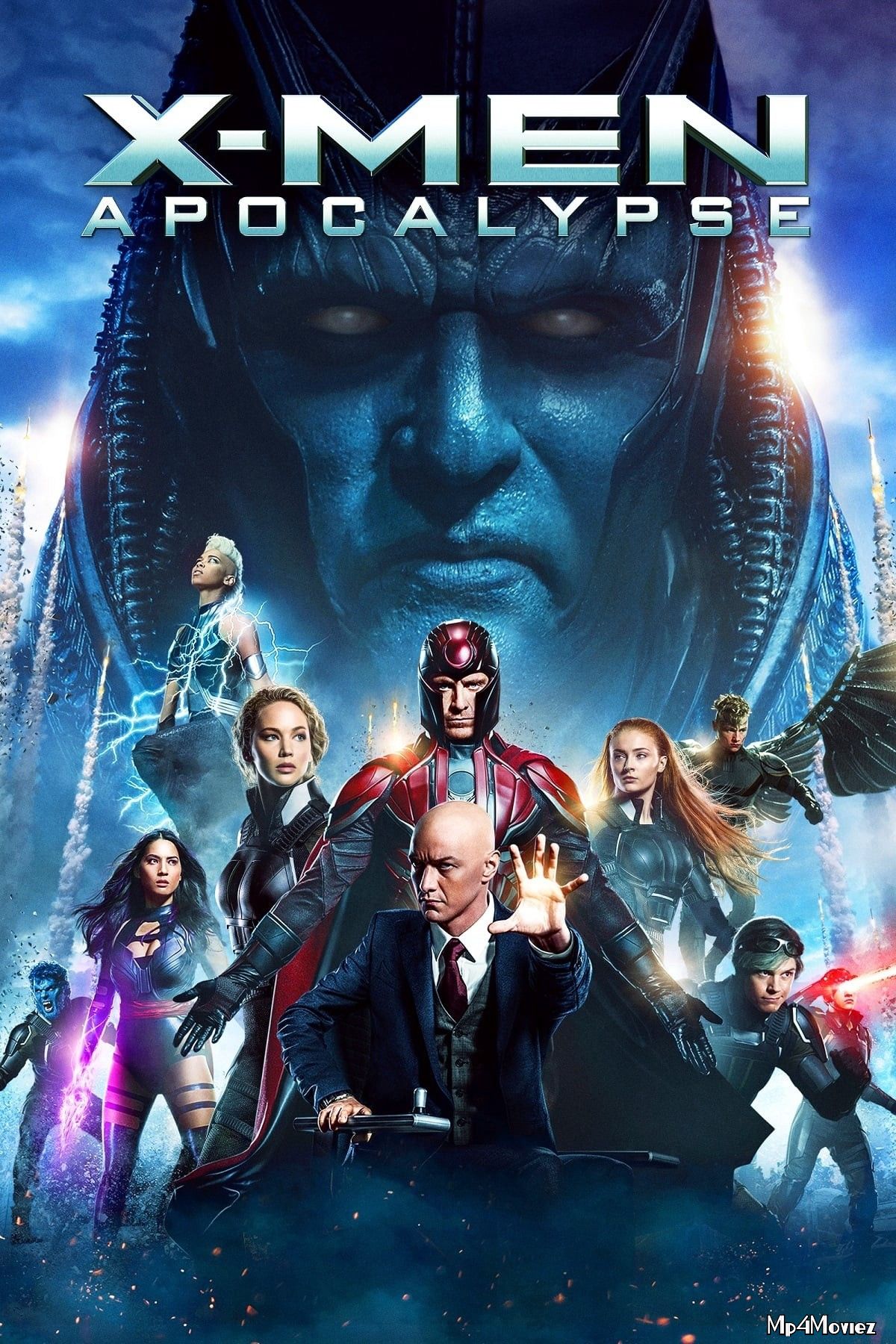 poster of X-Men: Apocalypse 2016 Hindi Dubbed Full Movie