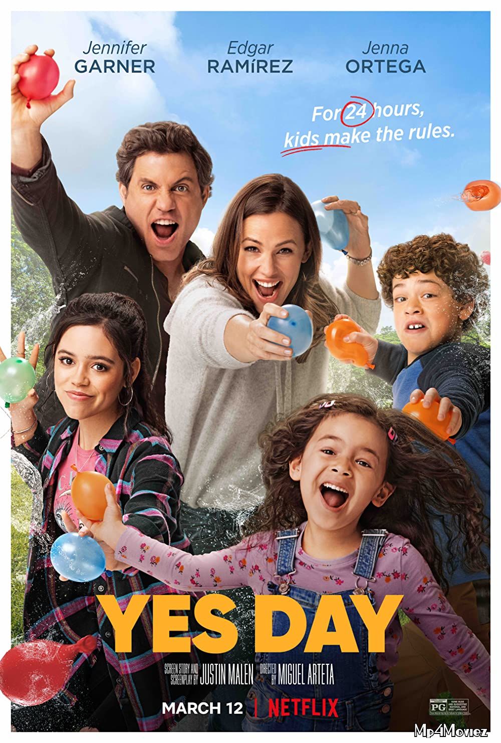 poster of Yes Day (2021) Hindi Dubbed BRRip