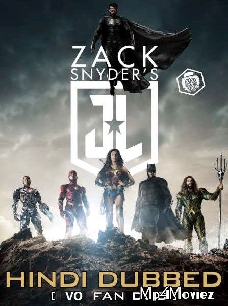 poster of Zack Snyders Justice League (2021) Hindi (Fan Dubbed) HDRip