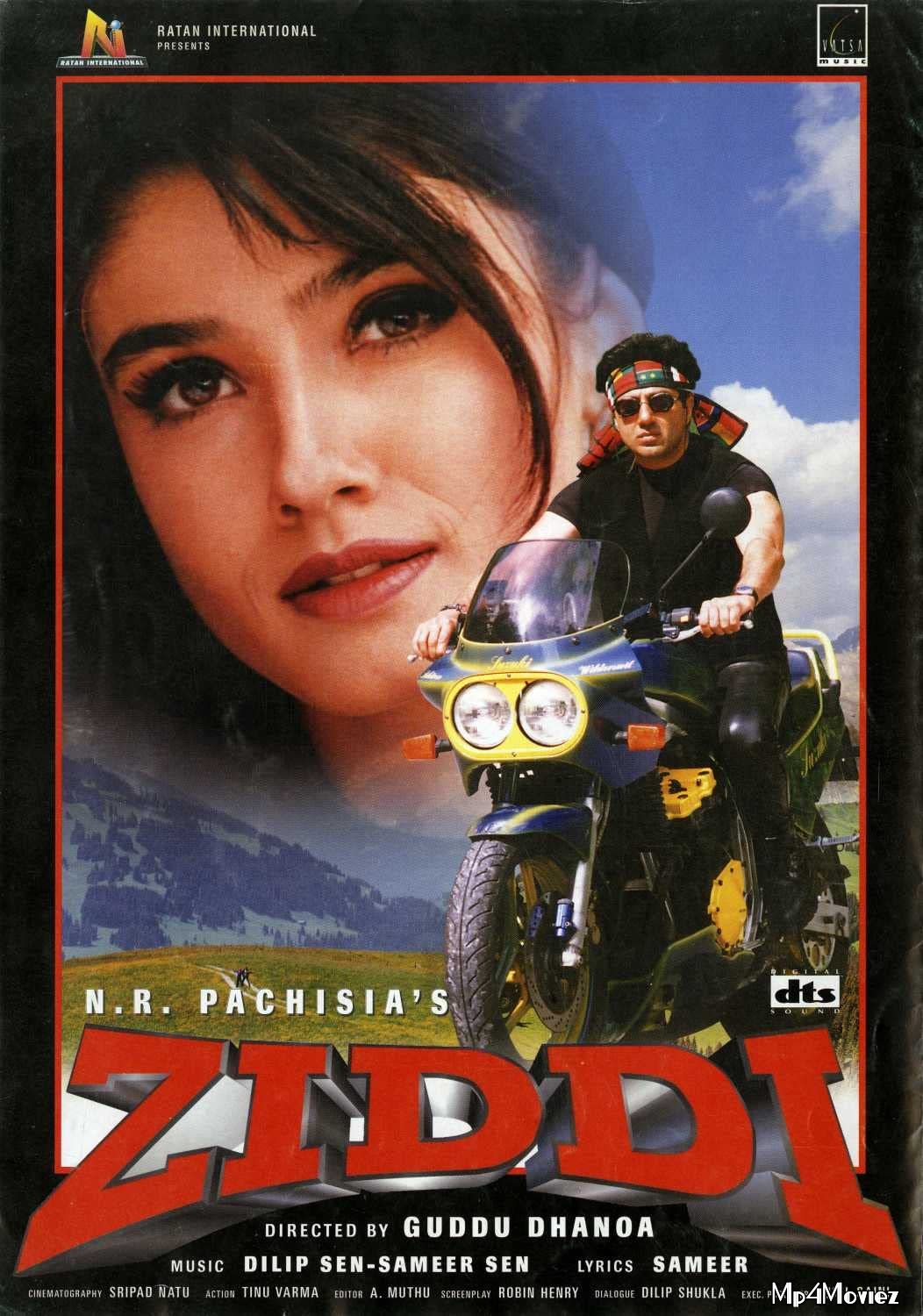 poster of Ziddi (1997) Hindi HDRip