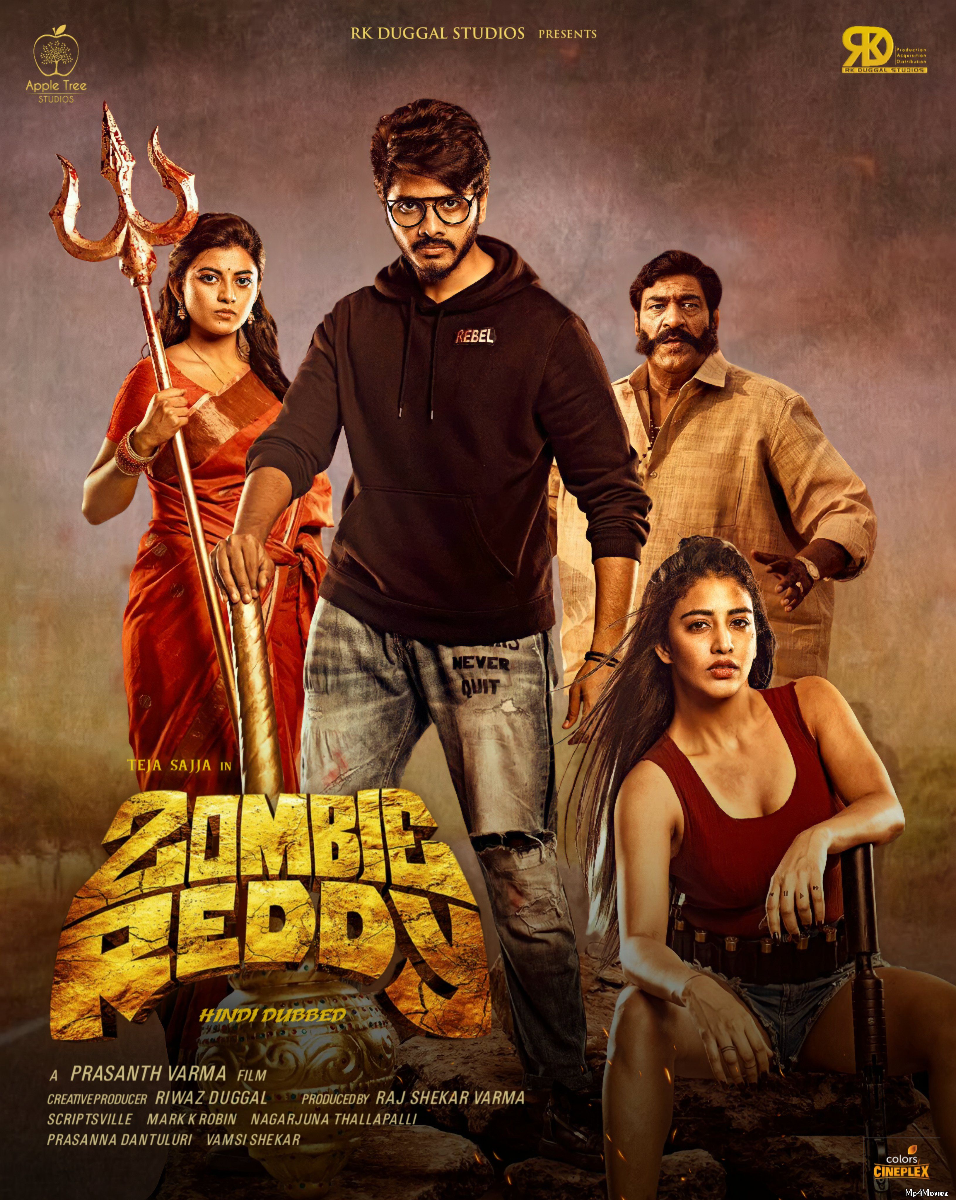 poster of Zombie Reddy (2021) ORG Hindi Dubbed HDRip