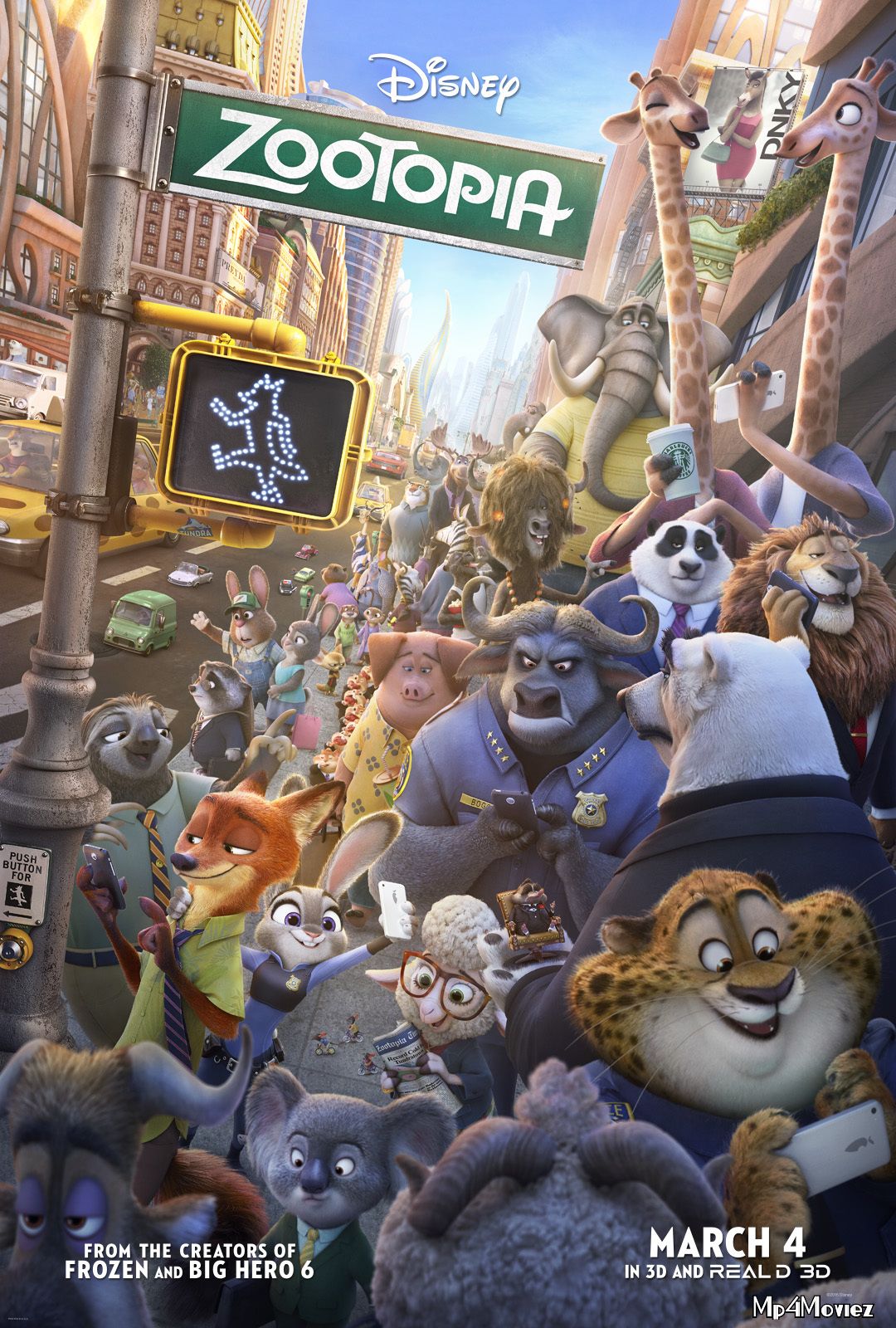 poster of Zootopia 2016 Hindi Dubbed Full Movie